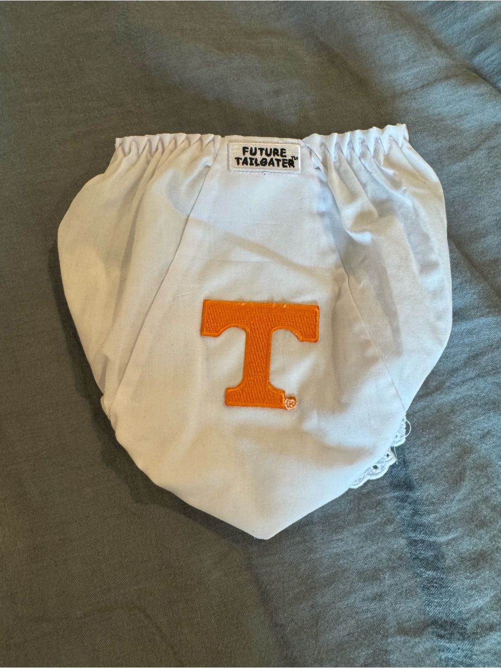 Future Tailgater Tennessee Volunteers *Diaper Cover Only* size 3, eyelet detail